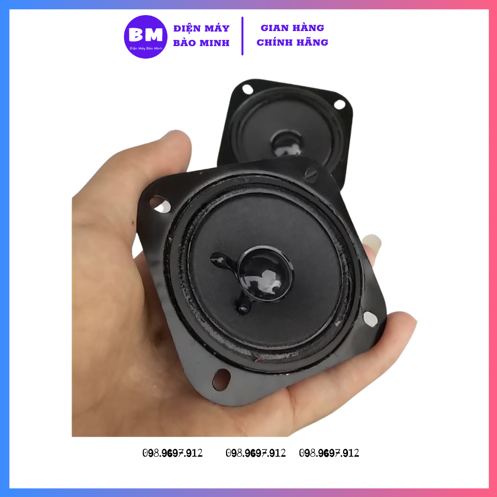 Cặp loa tep rời vuông 7cm - Giá 2 loa chép rời - Loa treble bose được sử dụng làm loa treble cho những thùng loa cỡ vừa và nhỏ, hoặc các mạch công suất loa vi tính