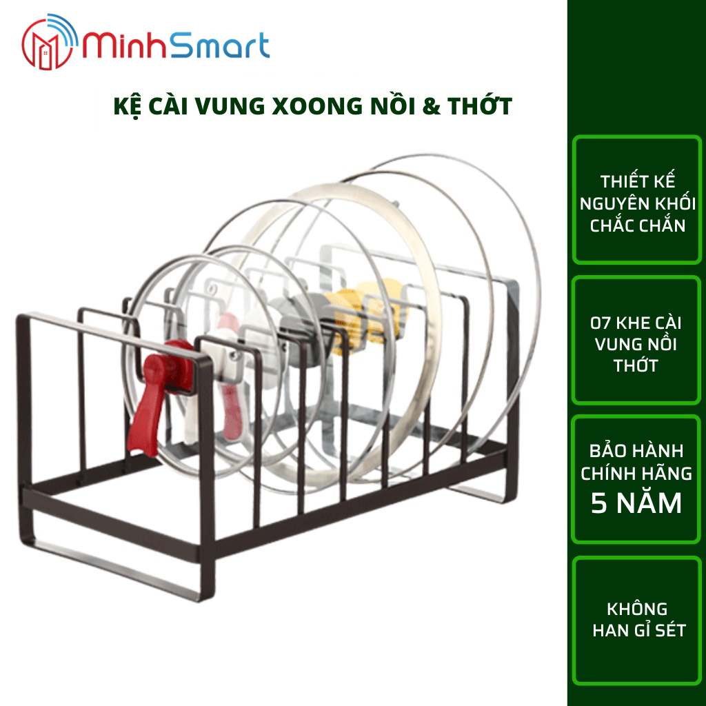 Kệ vung nồi, giá để vung nồi,kệ để nắp nồi giá để nắp nồi, kệ để vung xoong
