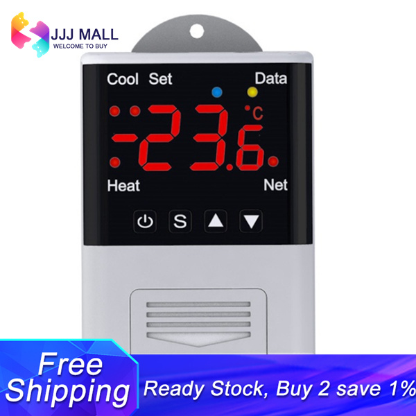Wireless wifi temperature controller thermostat ac110-220v dtc1201 ntc sensor digital display app control for smart home