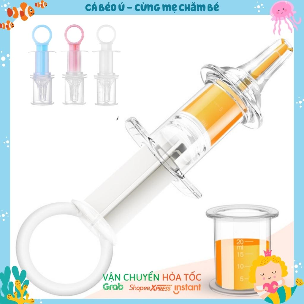 Dụng cụ uống thuốc dạng ống bơm xilanh uống sữa nước ép hoa quả hỗ trợ cho bé vô cùng tiện lợi CaBeoU CM43