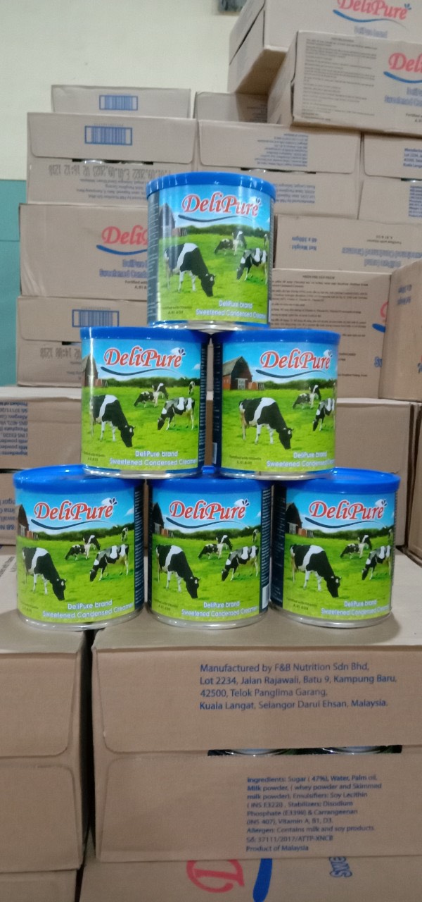 Combo 6 hộp 1kg - Sữa đặc Delipure nhập khẩu Malaysia