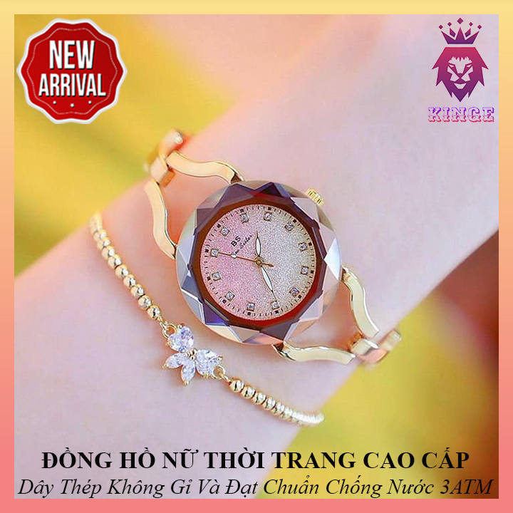 [HCM][HÀNG MỚI VỀ] Đồng Hồ Nữ BS BEE SISTER Thời Trang Cao Cấp - Dây Thép Không Gỉ - Đạt Chuẩn Chống Nước 3ATM