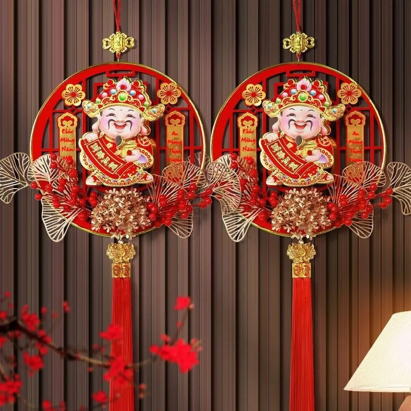 Trang Trí Tết 2025. Dải Ông Thần Tài Lắc Đầu, Chữ Phúc lộc Thọ, Rồng Song Long Trang Trí Tết