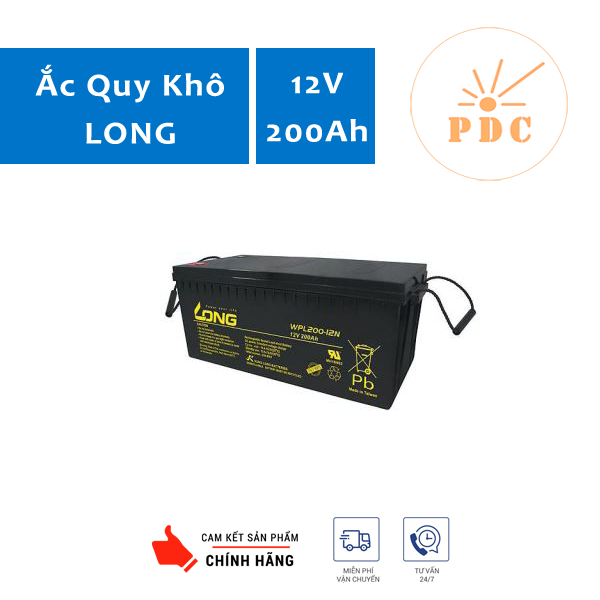 Ắc quy long 12v-200ah wpl200-12n -