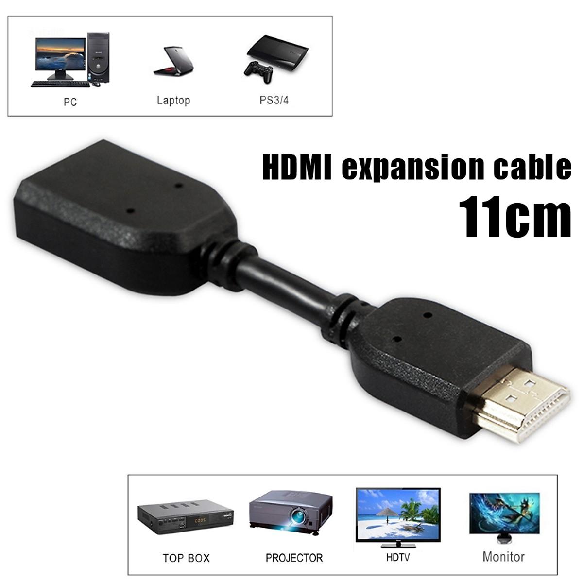 Đầu nối dài HDMI đực ra cái FullHD dài 11cm-C4
