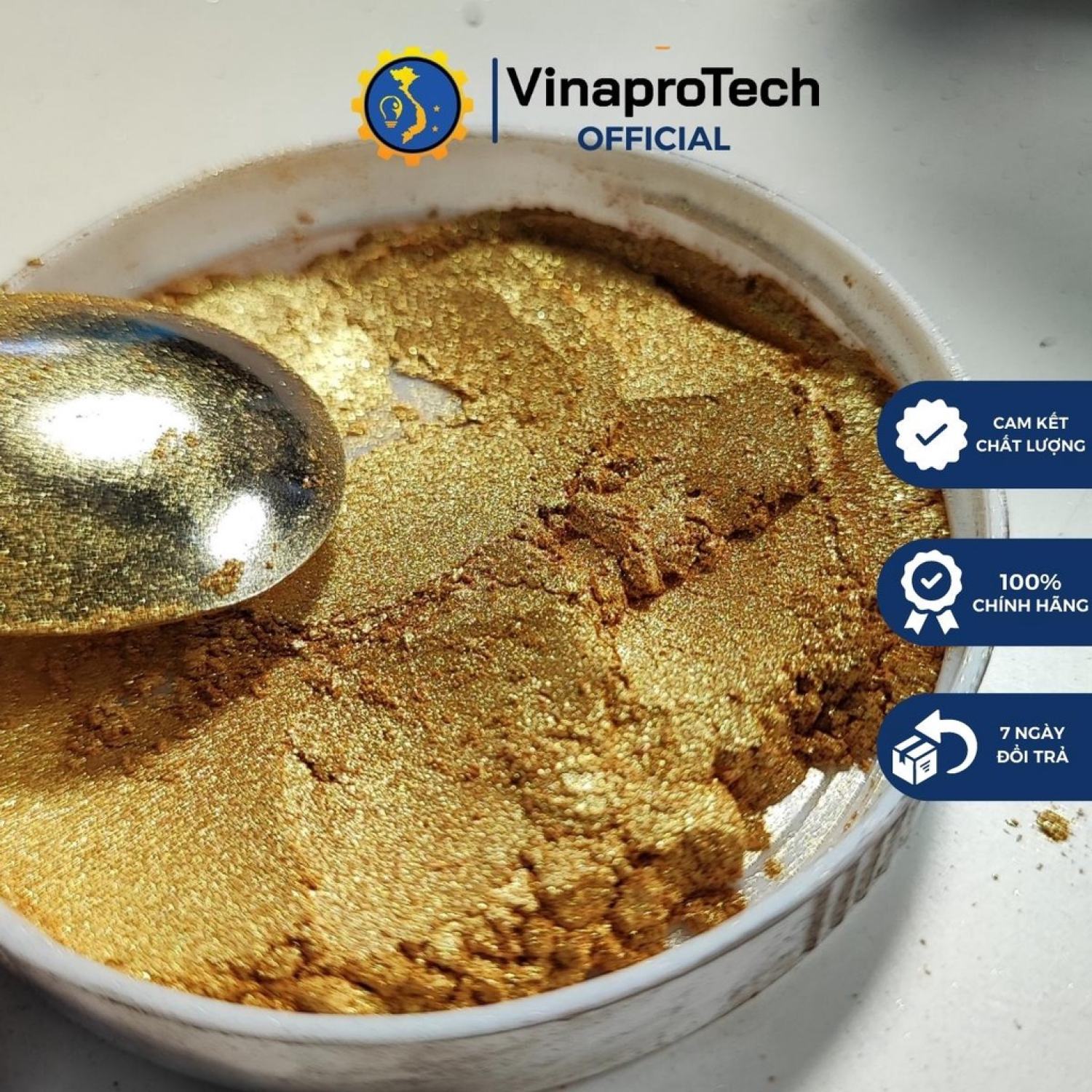 Bột Camay vàng Pha Sơn 100g VINAPROTECH Epoxy Resin Nail Tạo Hiệu Ứng Ánh Kim VINA0045