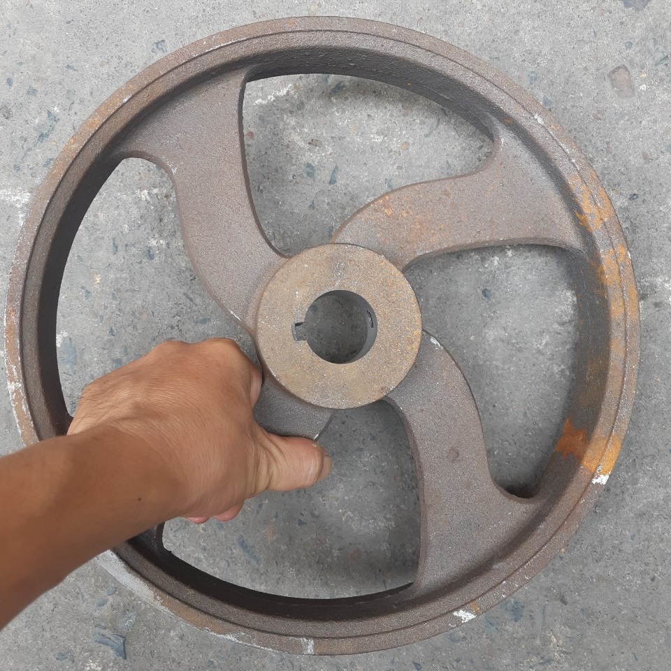 Puly 30 phân cốt 35mm 2 rãnh b