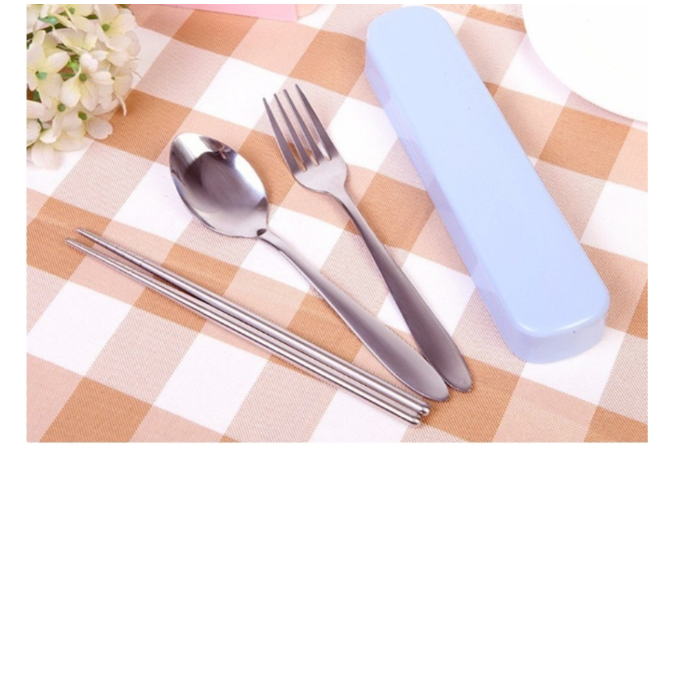 [Quà tặng] Bộ Muỗng Đũa Nĩa Cá Nhân cho văn phòng hoặc đi du lịch- Phân phối bởi Mishio