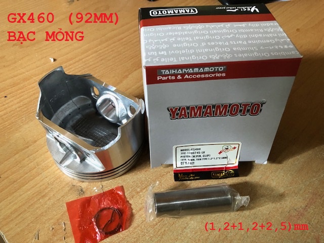 bạc séc măng, Piston 92mm ( loại mỏng) GX460 192F