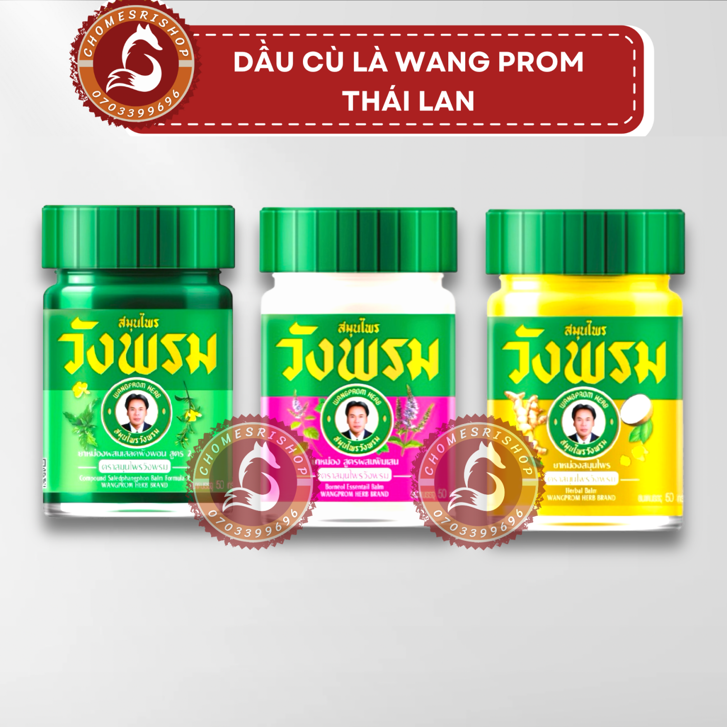 Dầu cù là wang prom thá¡ lan 50gr