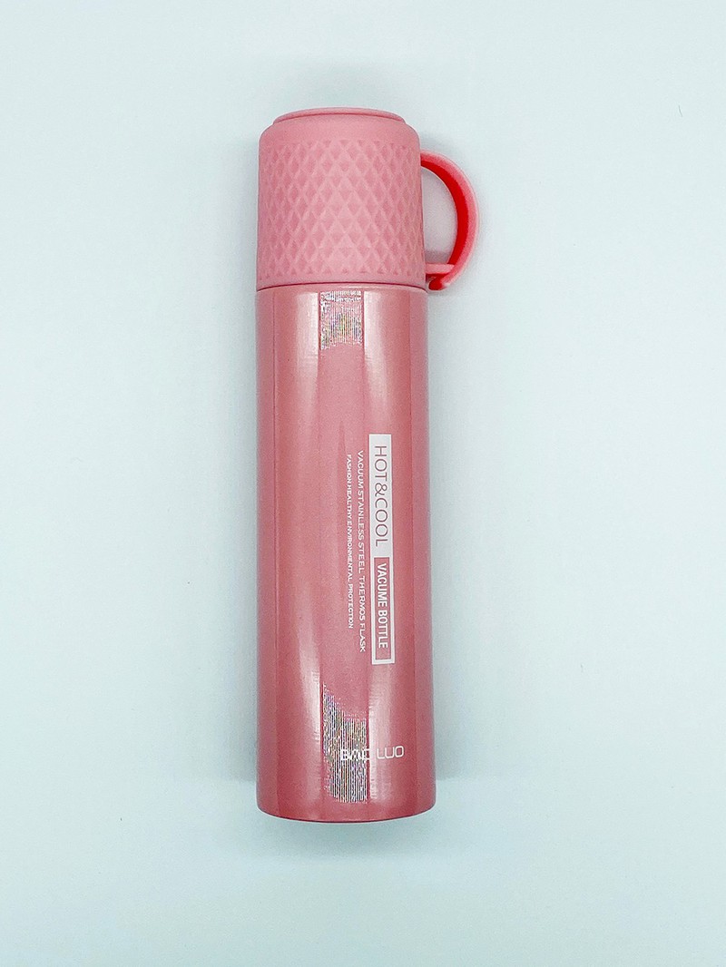 Bình 500ml giữ nhiệt tốt màu hồng bằng inox hot & cool gd009.3