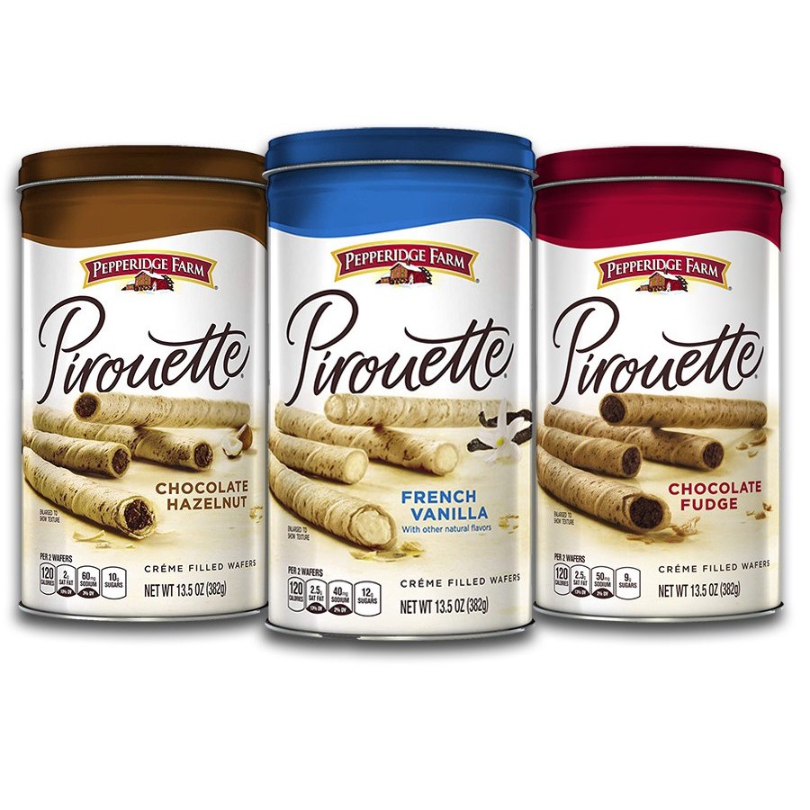 Bánh Quế Pirouette Pepperidge Farm Nhiều Vị 382g