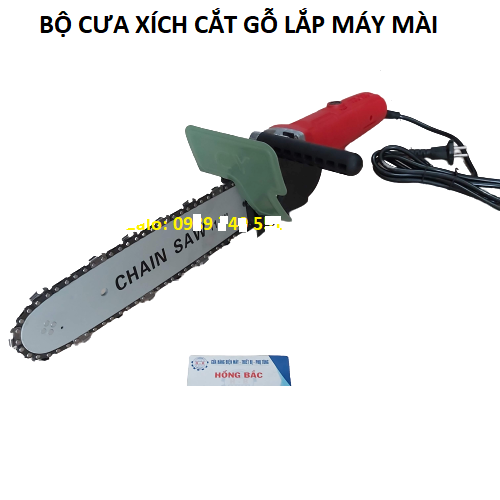bộ lam cưa xích lắp máy mài 11.5"