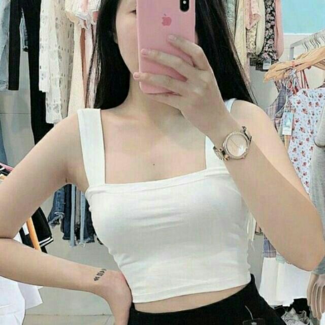 Áo 2 dây ngang bảng bự