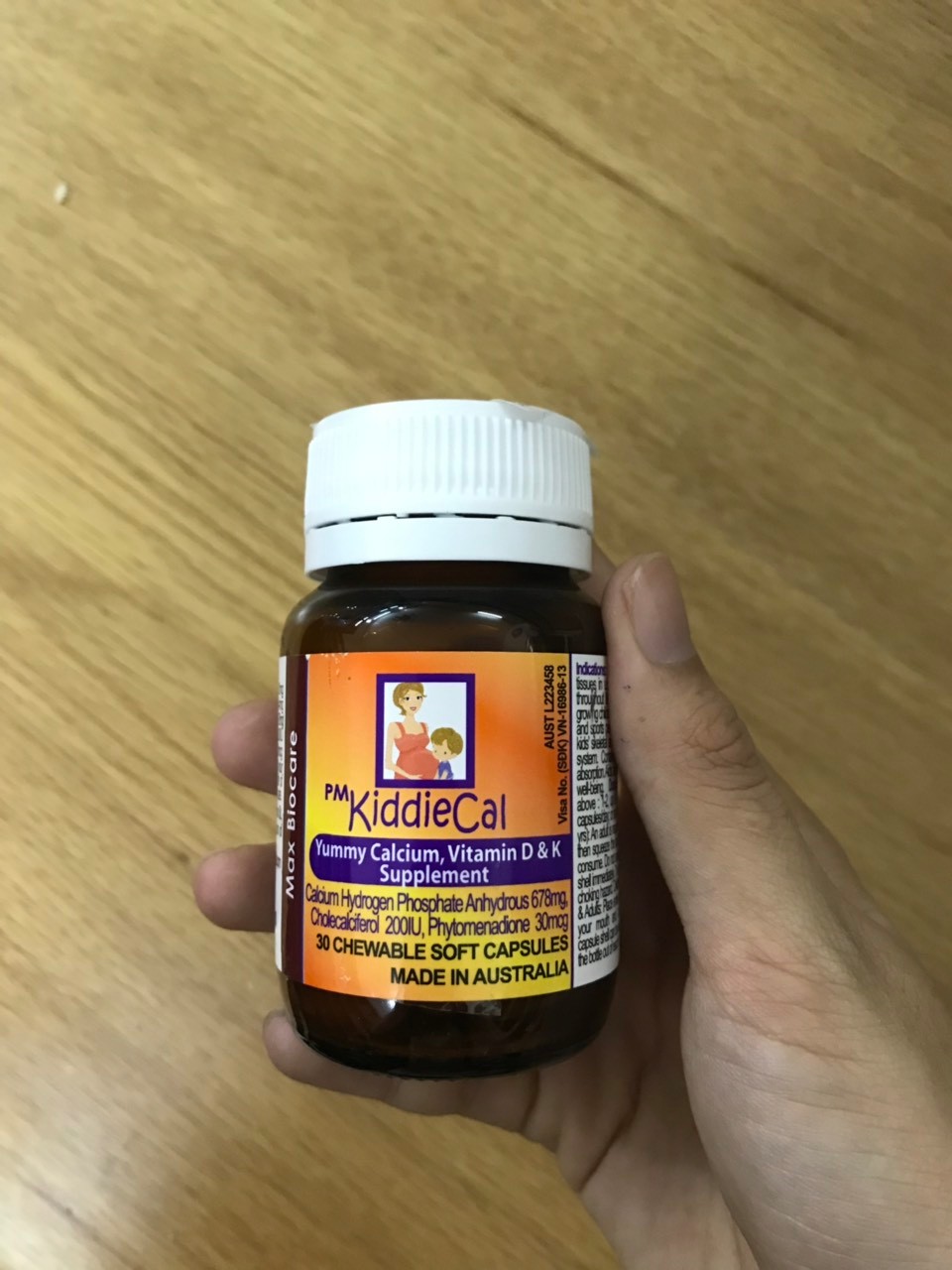 Viên nhai KiddieCal bổ sung canxi, vitamin D và K