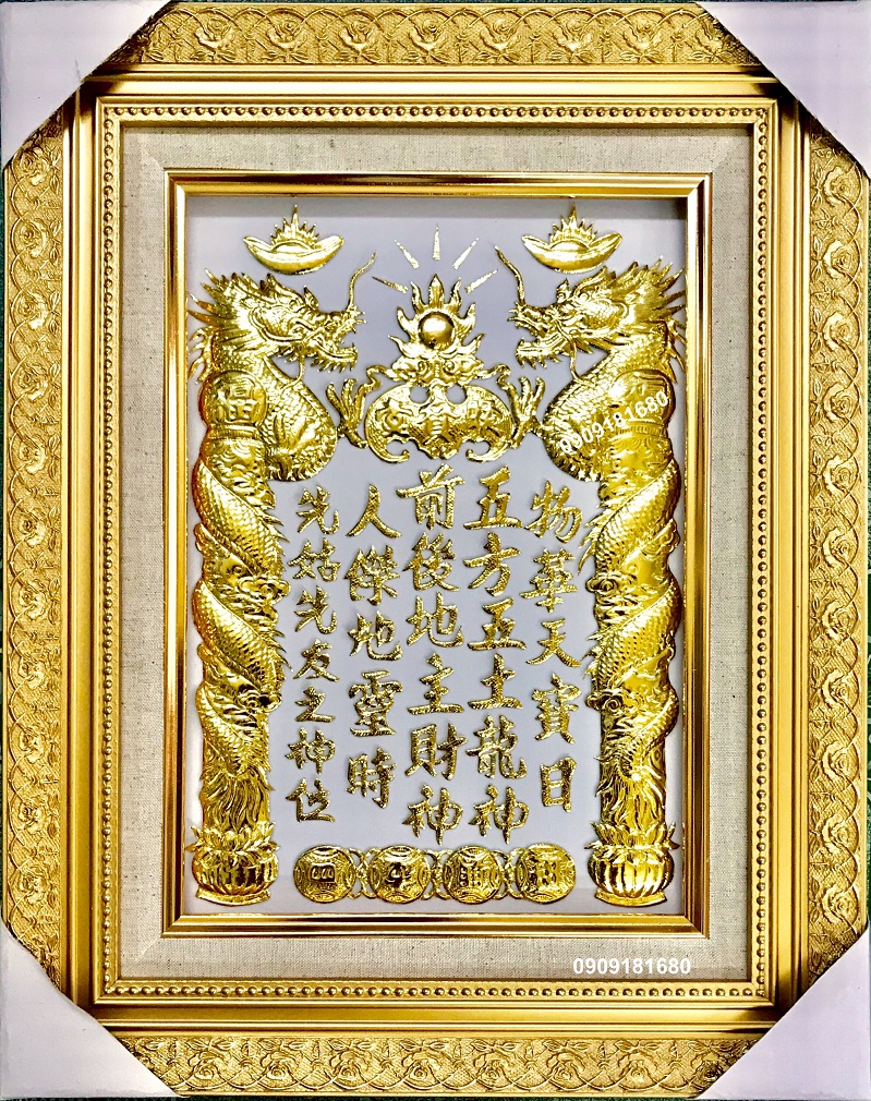 [HCM]Bài Vị Ông Địa Mạ Vàng Cao Cấp