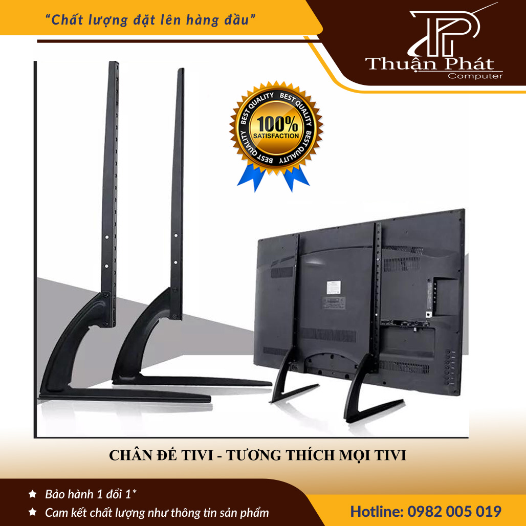 Chân đế tivi đa năng phù hợp với mọi màn hình tương thích màn 32-75 inch