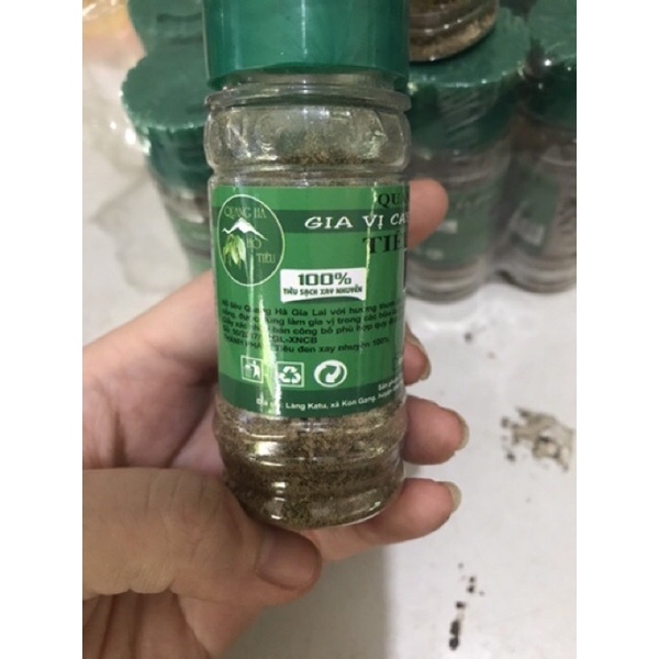 Hạt tiêu đen xay nguyên chất cay thơm chuẩn vị, tiện dụng lọ 12g và 25g