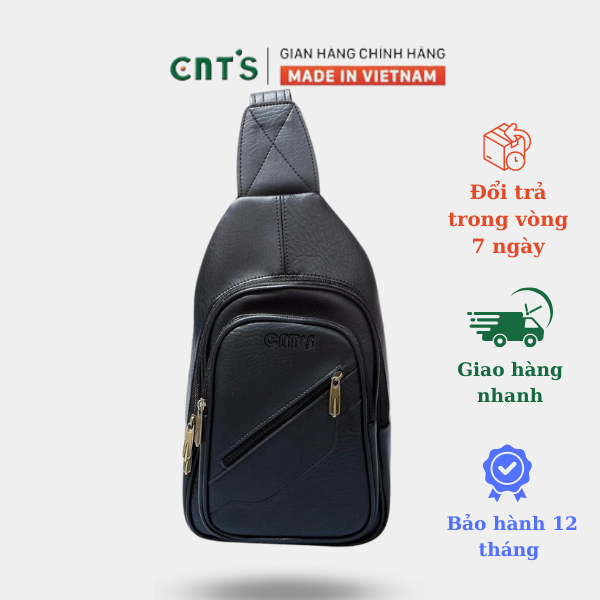 Túi đeo chéo unisex phong cách hàn quốc cnt mq05 đen