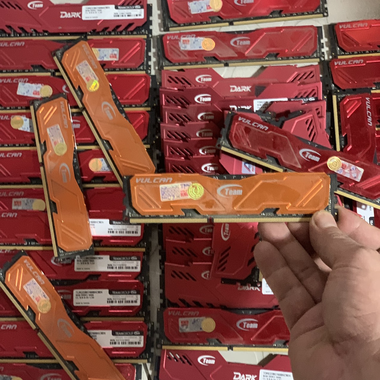 [HCM]Ram DDR3 8G - Bus 1600 - Hiệu Team VULCAN Tản Nhiệt Chính Hãng - Vi Tính Bắc Hải