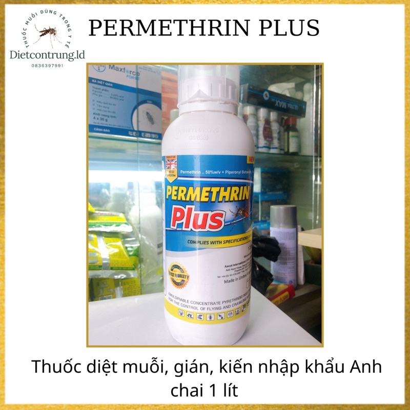 PERMETHRIN PLUS - 1000ml / diệt côn trùng nhập khẩu Anh