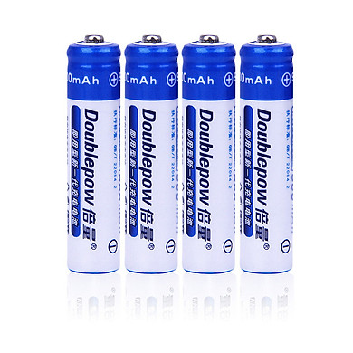 Bộ 4 viên pin đũa sạc Doublepow AAA 900mAh dung lượng thật