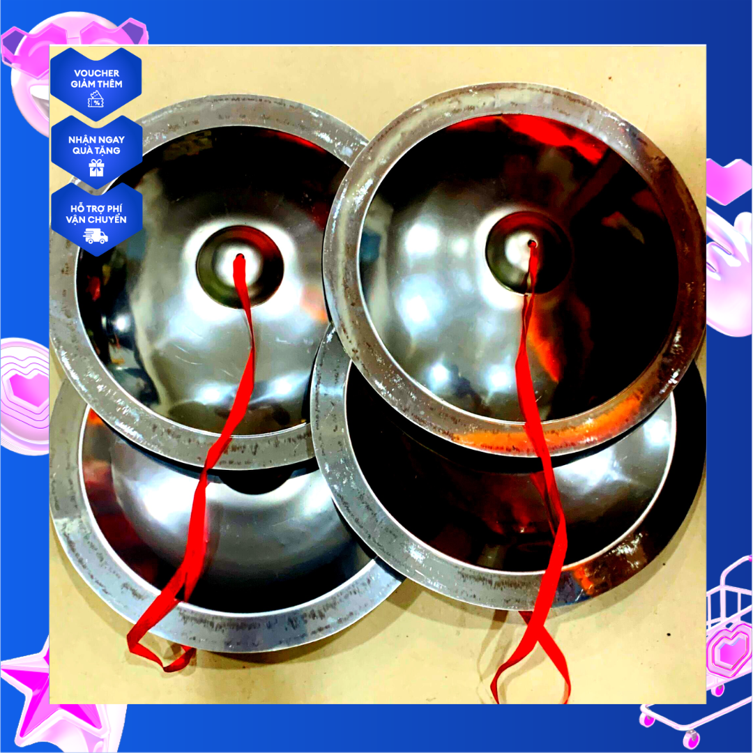 Chũm choẹ , xập xèng , nạo bạt inox cao cấp 30cm