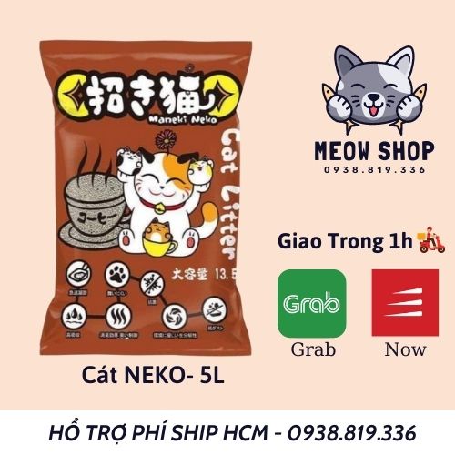 Cát vệ sinh cho mèo cát nhật maneki neko túi 5l