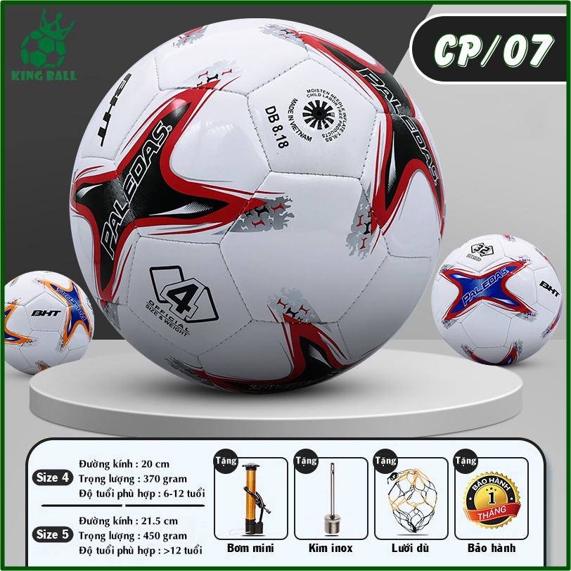 Quả Bóng Đá Số 3 4 5 CP 07, Trái Banh Da PVC Chính Hãng Bách Hiền Đủ Size