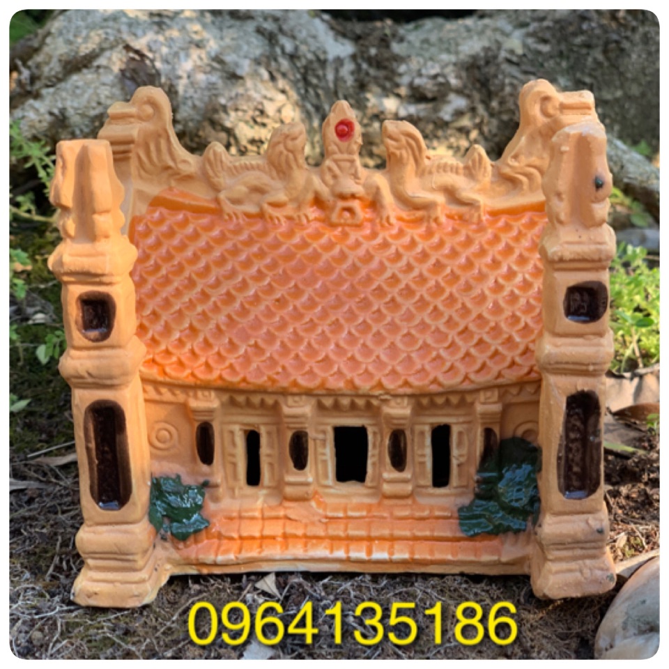 Tiểu cảnh đình ngang h8cm gốm sứ Bát Tràng...... Tiểu cảnh đình ngang h8cm gốm sứ Bát Tràng