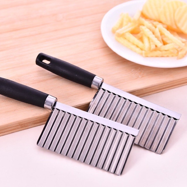 Dao lượn sóng cắt rau củ khoai tây hình sóng chất liệu inox