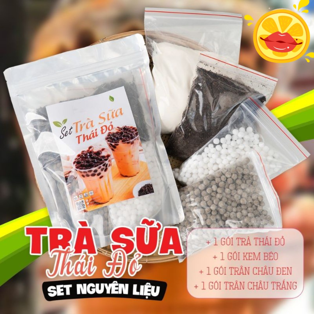 Trà Sữa Tự Pha Set Lớn Nguyên Liệu Thái Xanh ,Thái Đỏ ,Phúc Long Tự Nấu 20 ,30 LY Chuẩn Vị TRÀ SỮA