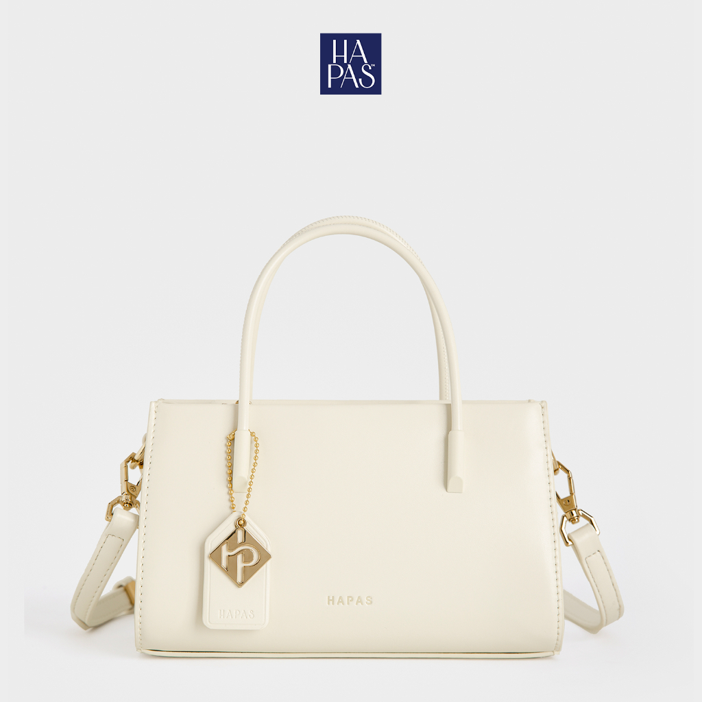 Túi Xách Nữ Quai Xách Đeo Chéo La Muse Phủ Màu Tag Vuông Sz 21 White HAPAS - TXT221226
