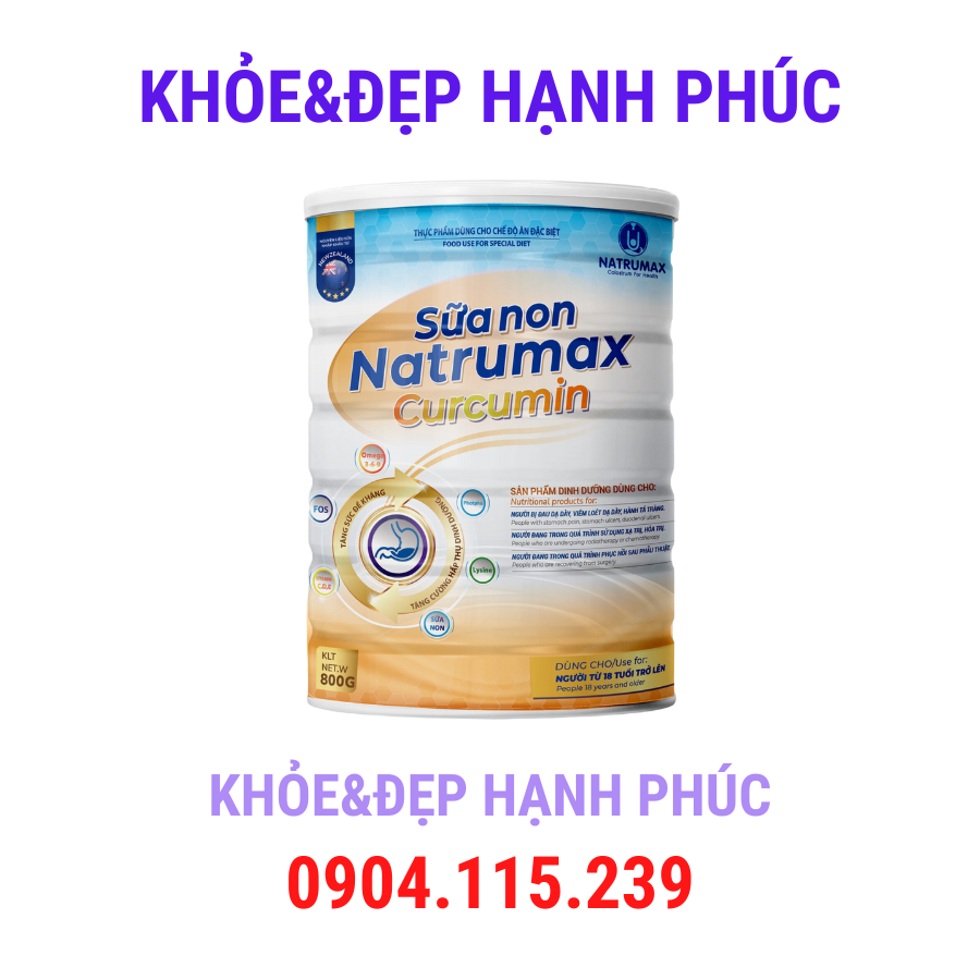 Sữa non natrumax curcumin – trọng lượng 800gr