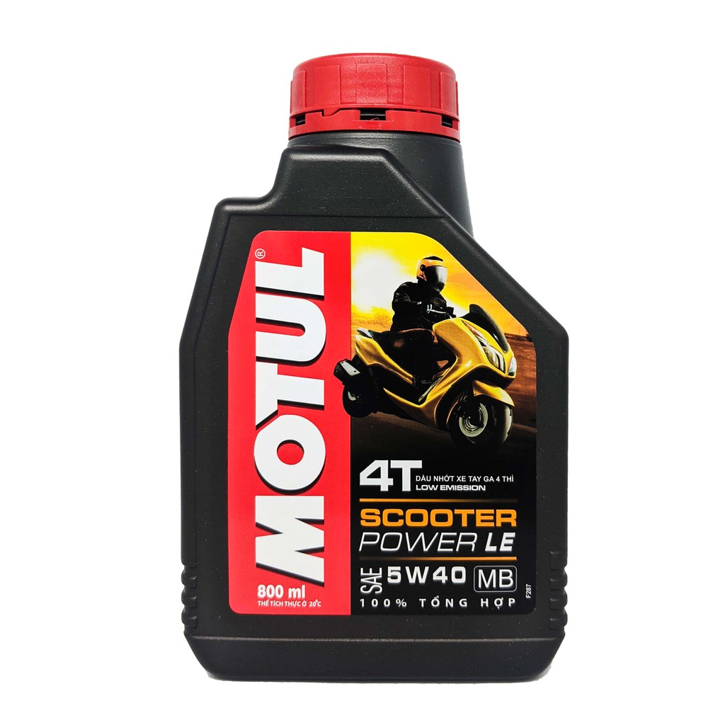Dầu nhớt tay ga motul scooter power le 5w40 0.8l - 800ml