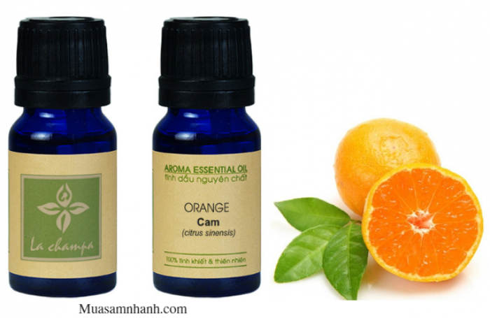 [HCM]TINH DẦU CAM NGỌT LA CHAMPA (LỌ 10ML) SWEET ORANGE - MÙI TƯƠI MÁT NGỌT NGÀO VÀ THANH THƯ GIÃN THANH LỌC MANG CẢM GIÁC TƯƠI TRẺ NĂNG ĐỘNG