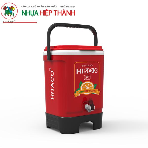 THÙNG ĐÁ HIBOX 20 LÍT  CÓ VÒI HIỆP THÀNH CAO CẤP-Kích thước: 26*30*45cm