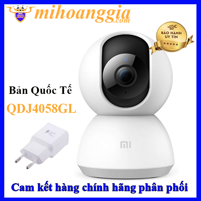 camera xiaomi 360 wifi 1080P mi home bản quốc tế QDJ4058GL đàm thoại hai chiều bảo hành 6 tháng - Chính hãng