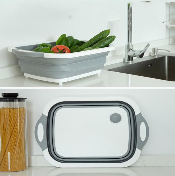 Bộ thớt kèm chậu gấp gọn đa năng ,bộ thớt - kèm chậu rửa gấp gọn đa năng