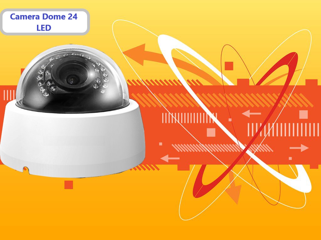 Camera dome 24 led hồng ngoại chuẩn ahd elitek eca-11013 độ phân giải 1.3mp - đi theo hệ thống