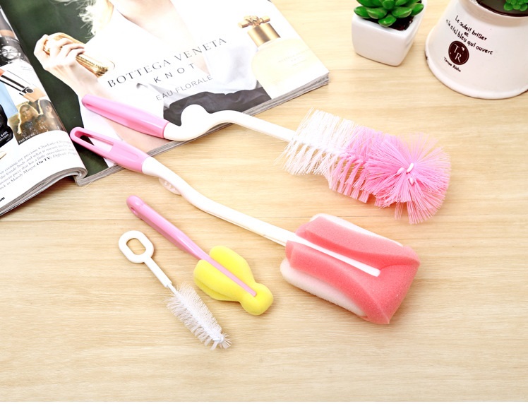 Cọ rửa bình sữa và núm ti 4 chi tiết