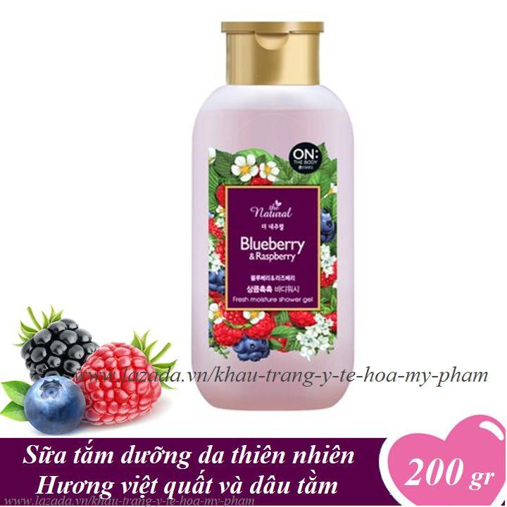 On: The Body - Sữa tắm dưỡng da thiên nhiên hương Việt quốc và Dâu tằm 200 gr