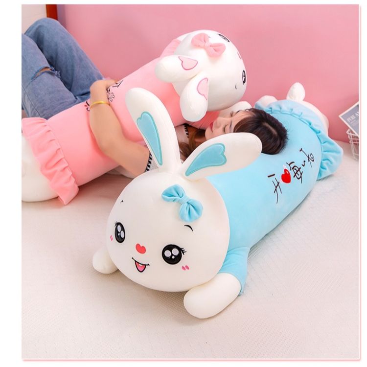 Gấu bông thỏ nằm mặc váy, thỏ bông cute cao cấp