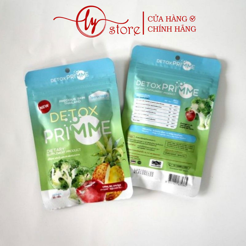 Detox thái -Trà trái cây giảm cân Primme detox thái lan đẹp da mẫu mới