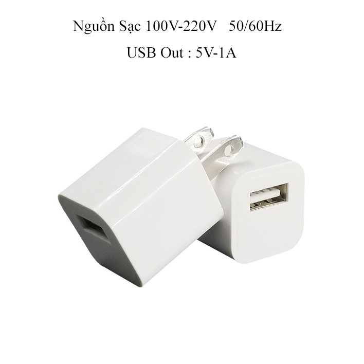 Cóc sạc 1 cổng usb 5v 1a giành cho mọi thiết bị