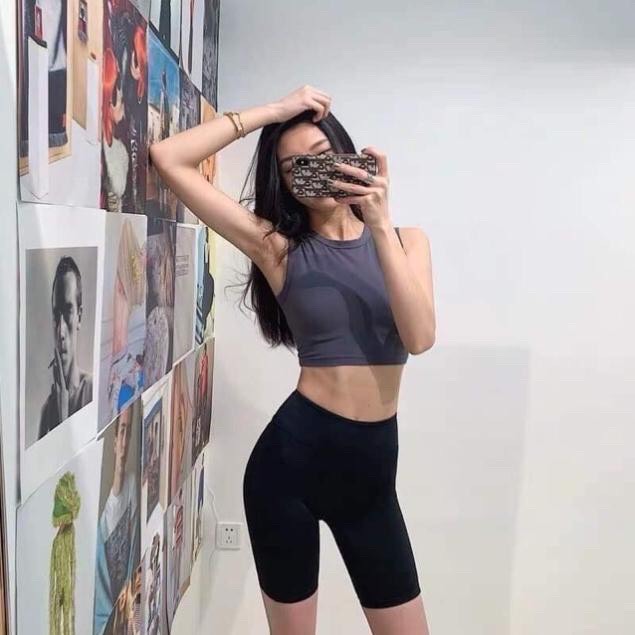 Quần legging dáng lửng nữ nâng mông - siky - ll01