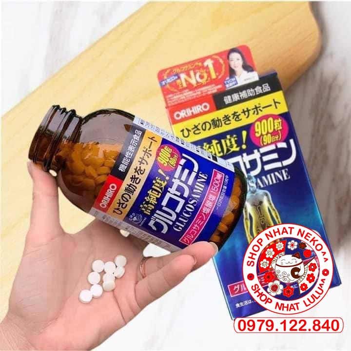 Viên Uống bổ Xương Khớp Glucosamin Orihiro 1500mg Nhật Bản 900 Viên
