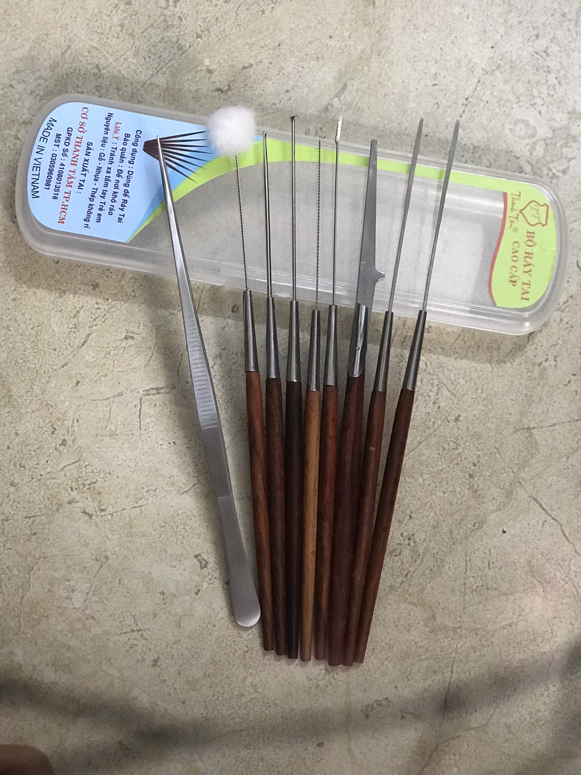 Bộ dụng cụ lấy ráy tai - móc ráy tai