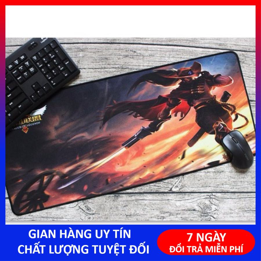 Lót chuột cực đại S6 chuyên game may viền nhiều hình 300x800x3 mm , Bàn di chuột, mouse pad cỡ lớn 80x30cm