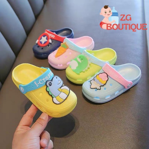 Dép trẻ em, dép sục cho bé trai, bé gái chống trơn trượt, chất liệu nhựa cao cấp mềm dẻo, êm chân, màu sắc xinh xắn ZG Boutique